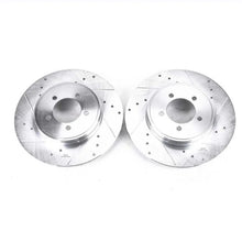 Load image into Gallery viewer, PowerStop Rear Evolution Drilled &amp; Slotted Rotors - Pair fits 2003-2005 Lincoln Aviator - Main Product View