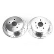 Load image into Gallery viewer, PowerStop Rear Evolution Drilled &amp; Slotted Rotors - Main Product View