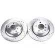Load image into Gallery viewer, PowerStop Rear Evolution Drilled &amp; Slotted Rotors - Main Product View