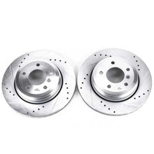 Load image into Gallery viewer, PowerStop Rear Evolution Drilled &amp; Slotted Rotors - Main Product View