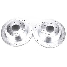 Load image into Gallery viewer, PowerStop Rear Evolution Drilled &amp; Slotted Rotors - Main Product View