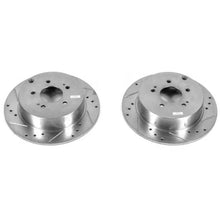 Load image into Gallery viewer, PowerStop Rear Evolution Drilled &amp; Slotted Rotors - Pair fits 2004-2008 / 2010-2011 Mitsubishi Endeavor - Main Product View