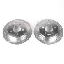 Load image into Gallery viewer, PowerStop Rear Evolution Drilled &amp; Slotted Rotors - Pair fits 2004-2008 Chrysler Pacifica - Main Product View
