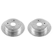 Load image into Gallery viewer, PowerStop Rear Evolution Drilled &amp; Slotted Rotors - Pair fits 2004-2008 Suzuki Forenza / Reno - Main Product View