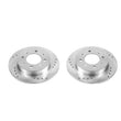 Load image into Gallery viewer, PowerStop Rear Evolution Drilled &amp; Slotted Rotors - Pair fits 2004-2009 Kia Spectra / SPECTRA5 - Main Product View