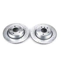 Load image into Gallery viewer, PowerStop Rear Evolution Drilled &amp; Slotted Rotors - Pair fits 2004-2010 BMW X3 - Main Product View