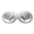 Load image into Gallery viewer, PowerStop Rear Evolution Drilled &amp; Slotted Rotors - Pair fits 2004-2011 Cadillac CTS / STS - Main Product View