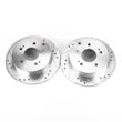 Load image into Gallery viewer, PowerStop Rear Evolution Drilled &amp; Slotted Rotors - Pair fits 2004-2012 Mitsubishi Eclipse / Galant - Main Product View