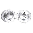 Load image into Gallery viewer, PowerStop Rear Evolution Drilled &amp; Slotted Rotors - Pair fits 2004-2013 Mazda 3 - Main Product View