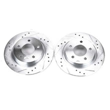 Load image into Gallery viewer, PowerStop Rear Evolution Drilled &amp; Slotted Rotors - Pair fits 2004-2013 Mazda 3 - Main Product View