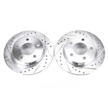 Load image into Gallery viewer, PowerStop Rear Evolution Drilled &amp; Slotted Rotors - Main Product View