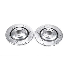Load image into Gallery viewer, PowerStop Rear Evolution Drilled &amp; Slotted Rotors - Pair fits 2005-2011 Audi A6 / A6 Quattro - Main Product View