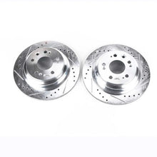 Load image into Gallery viewer, PowerStop Rear Evolution Drilled &amp; Slotted Rotors - Pair fits 2005-2012 Acura RL - Main Product View