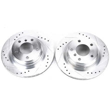 Load image into Gallery viewer, PowerStop Rear Evolution Drilled &amp; Slotted Rotors - Pair fits 2006 BMW 325I / 2007-2013 BMW 328I - Main Product View