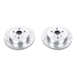 Load image into Gallery viewer, PowerStop Rear Evolution Drilled &amp; Slotted Rotors - Main Product View