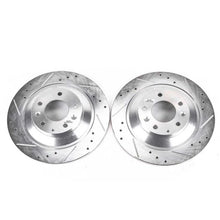Load image into Gallery viewer, PowerStop Rear Evolution Drilled &amp; Slotted Rotors - Pair fits 2006-2007 Mazda 6 Mazdaspeed - Main Product View