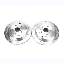 Load image into Gallery viewer, PowerStop Rear Evolution Drilled &amp; Slotted Rotors - Main Product View