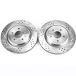 Load image into Gallery viewer, PowerStop Rear Evolution Drilled &amp; Slotted Rotors - Pair fits 2006-2013 Chevrolet Corvette - Main Product View