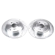 Load image into Gallery viewer, PowerStop Rear Evolution Drilled &amp; Slotted Rotors - Pair fits 2006-2014 Honda Ridgeline - Main Product View