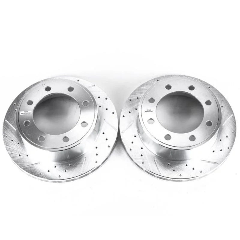 PowerStop Rear Evolution Drilled & Slotted Rotors - Main Product View