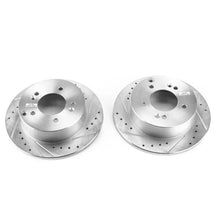 Load image into Gallery viewer, PowerStop Rear Evolution Drilled &amp; Slotted Rotors - Pair fits 2007-2010 Kia Rondo EX - Main Product View