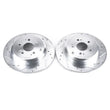 Load image into Gallery viewer, PowerStop Rear Evolution Drilled &amp; Slotted Rotors - Main Product View