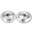 Load image into Gallery viewer, PowerStop Rear Evolution Drilled &amp; Slotted Rotors - Main Product View