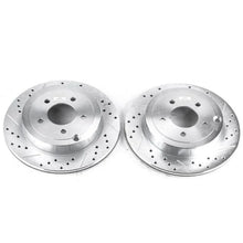 Load image into Gallery viewer, PowerStop Rear Evolution Drilled &amp; Slotted Rotors - Main Product View