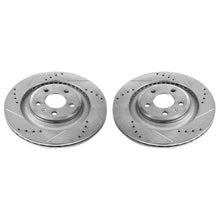 Load image into Gallery viewer, PowerStop Rear Evolution Drilled &amp; Slotted Rotors - Pair fits 2008-2011 Audi S4 / S5 - Main Product View