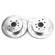 Load image into Gallery viewer, PowerStop Rear Evolution Drilled &amp; Slotted Rotors - Pair fits 2008-2012 Land Rover LR2 - Main Product View