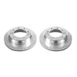 Load image into Gallery viewer, PowerStop Rear Evolution Drilled &amp; Slotted Rotors - Main Product View