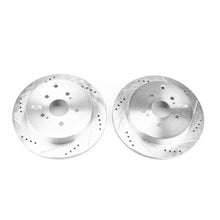 Load image into Gallery viewer, PowerStop Rear Evolution Drilled &amp; Slotted Rotors - Pair fits 2009-2013 Suzuki Grand / Grand Vitara - Main Product View