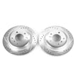 Load image into Gallery viewer, PowerStop Rear Evolution Drilled &amp; Slotted Rotors - Pair fits 2009-2016 BMW Z4 - Main Product View