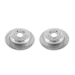 Load image into Gallery viewer, PowerStop Rear Evolution Drilled &amp; Slotted Rotors - Main Product View