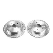 Load image into Gallery viewer, PowerStop Rear Evolution Drilled &amp; Slotted Rotors - Pair fits 2010-2013 Suzuki Kizashi - Main Product View