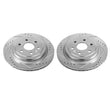 Load image into Gallery viewer, PowerStop Rear Evolution Drilled &amp; Slotted Rotors - Main Product View