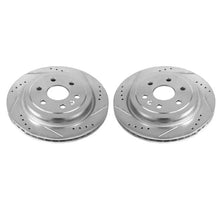 Load image into Gallery viewer, PowerStop Rear Evolution Drilled &amp; Slotted Rotors - Main Product View