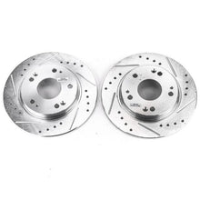 Load image into Gallery viewer, PowerStop Rear Evolution Drilled &amp; Slotted Rotors - Pair fits 2011-2015 Honda CR-Z - Main Product View