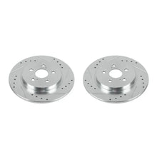 Load image into Gallery viewer, PowerStop Rear Evolution Drilled &amp; Slotted Rotors - Main Product View