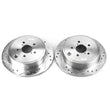 Load image into Gallery viewer, PowerStop Rear Evolution Drilled &amp; Slotted Rotors - Main Product View