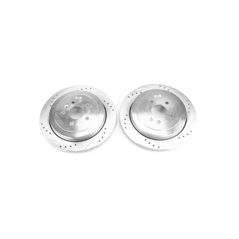 PowerStop Rear Evolution Drilled & Slotted Rotors - Pair fits 2013-2019 Lincoln Mkt - Main Product View