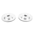 Load image into Gallery viewer, PowerStop Rear Evolution Drilled &amp; Slotted Rotors - Pair fits 2014-2019 Chevrolet Corvette Stingray - Main Product View