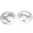 Load image into Gallery viewer, PowerStop Rear Evolution Drilled &amp; Slotted Rotors - Main Product View
