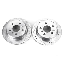 Load image into Gallery viewer, PowerStop Rear Evolution Drilled &amp; Slotted Rotors - Pair fits 2014-2024 Mini Cooper - Main Product View