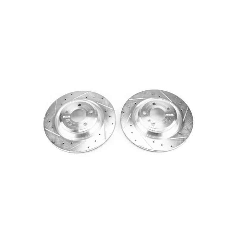 PowerStop Rear Evolution Drilled & Slotted Rotors - Main Product View
