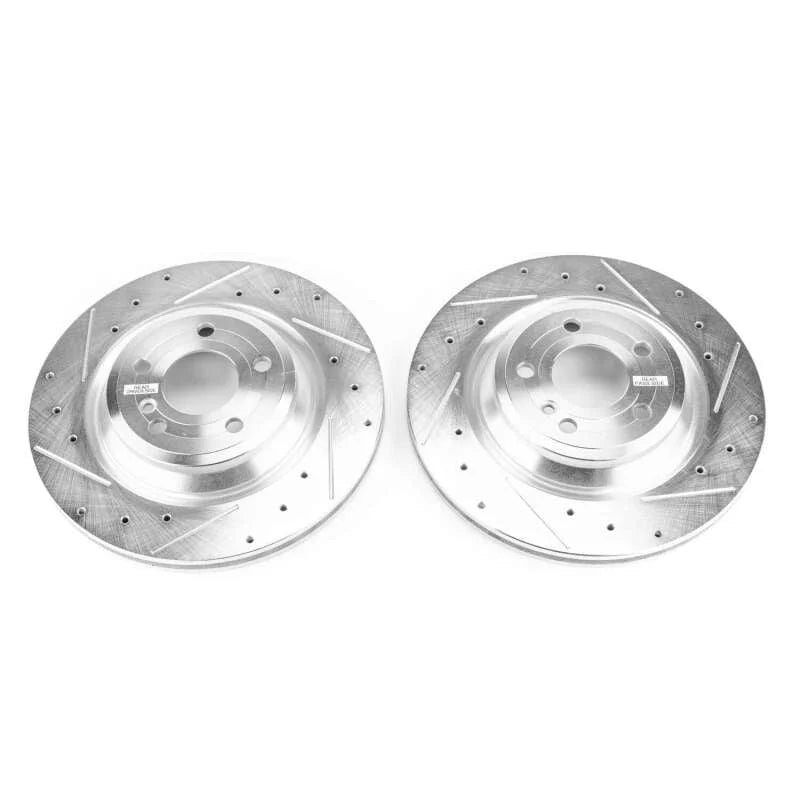 PowerStop Rear Evolution Drilled & Slotted Rotors - Side View