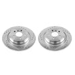 Load image into Gallery viewer, PowerStop Rear Evolution Drilled &amp; Slotted Rotors - Main Product View