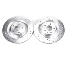 Load image into Gallery viewer, PowerStop Rear Evolution Drilled &amp; Slotted Rotors - Main Product View