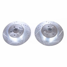 Load image into Gallery viewer, PowerStop Rear Evolution Drilled &amp; Slotted Rotors - Main Product View