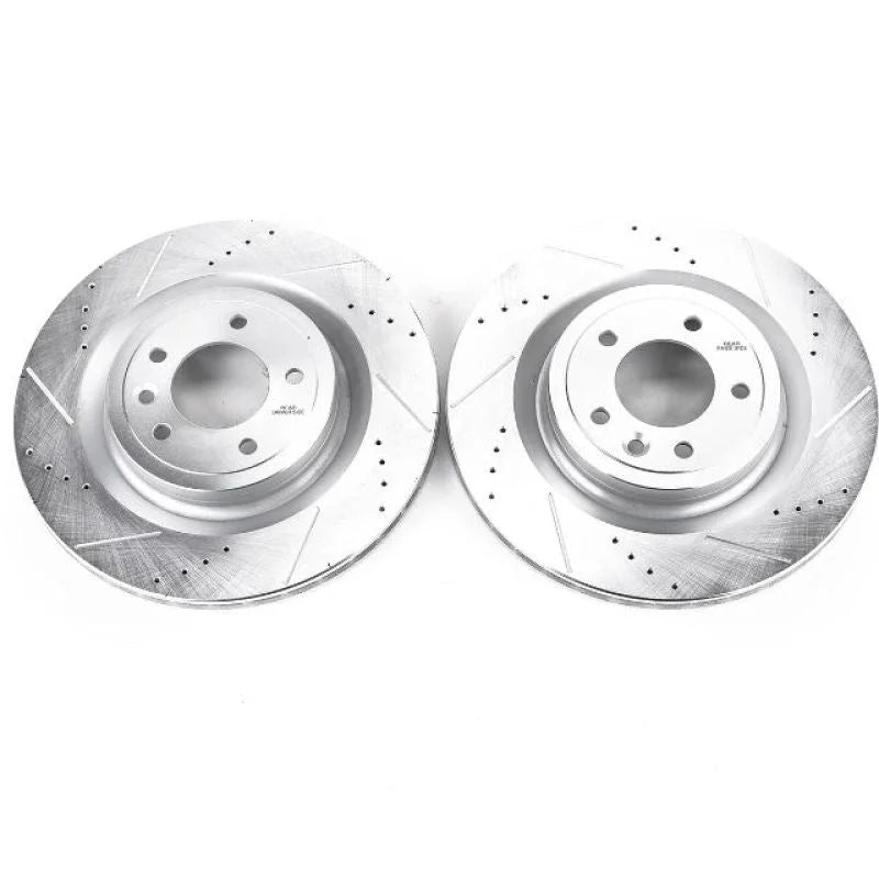PowerStop Rear Evolution Drilled & Slotted Rotors - Main Product View
